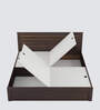 Darren King Size Bed in Reddica Walnut Matte Finish with Box Storage