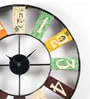 Darsh Multicolour Iron Wall Clock