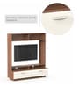 Dartix TV Unit in Walnut & White Finish for TVs up to 50"