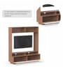 Dartix TV Unit in Walnut & White Finish for TVs up to 50"