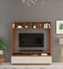 Dartix TV Unit in Walnut & White Finish for TVs up to 50"