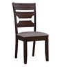 Darwin Solid Wood Dining Chair Set of 2 in Dark Walnut Colour