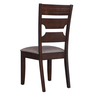 Darwin Solid Wood Dining Chair Set of 2 in Dark Walnut Colour