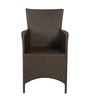 Darwin Wicker Table And Chair Set In Brown Dual Tone Finish