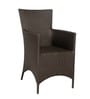 Darwin Wicker Table And Chair Set In Brown Dual Tone Finish