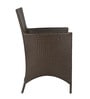 Darwin Wicker Table And Chair Set In Brown Dual Tone Finish