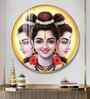 Dattatreya Bhagwan Acrylic Round Wall Art