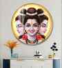 Dattatreya Bhagwan Acrylic Round Wall Art