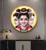 Dattatreya Bhagwan Acrylic Round Wall Art