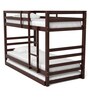 Dave Bunk Bed with Trundle in Walnut Finish