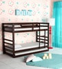 Dave Bunk Bed with Trundle in Walnut Finish