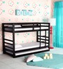 Dave Bunk Bed with Trundle in Wenge Finish