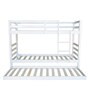 Dave Bunk Bed with Trundle in White Finish