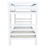 Dave Bunk Bed with Trundle in White Finish