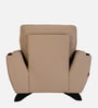 Davos Leatherette 1 Seater Sofas In Beige Color
