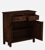 Davos Mango Wood 2 Door Cabinet In Light Tubbaq Finish