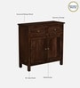 Davos Mango Wood 2 Door Cabinet In Light Tubbaq Finish
