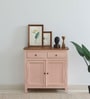 Davos Mango Wood 2 Door Sideboard In Pink Colour