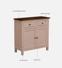 Davos Mango Wood 2 Door Sideboard In Pink Colour