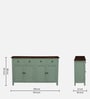 Davos Mango Wood 4 Door Sideboard In Light Green Colour