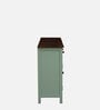 Davos Mango Wood 4 Door Sideboard In Light Green Colour