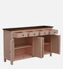 Davos Mango Wood 4 Door Sideboard In Pink Colour