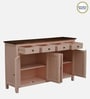 Davos Mango Wood 4 Door Sideboard In Pink Colour