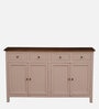 Davos Mango Wood 4 Door Sideboard In Pink Colour
