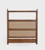 Dawn Poster Queen Size Bed In Dark Walnut Finish With Hydraulic Storage