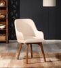Dayton Leatherette Dining Chair in Cream Colour