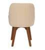 Dayton Leatherette Dining Chair in Cream Colour