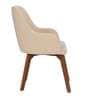 Dayton Leatherette Dining Chair in Cream Colour