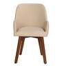 Dayton Leatherette Dining Chair in Cream Colour