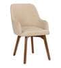 Dayton Leatherette Dining Chair in Cream Colour