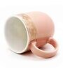 Dazzle 300 ml Pink Porcelain Coffee Mug (Set of 2)