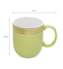 Dazzle Mug 300ml Set of 2 Lilly green