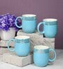 Dazzle Mug 300ml Set of 4 Aspiring blue
