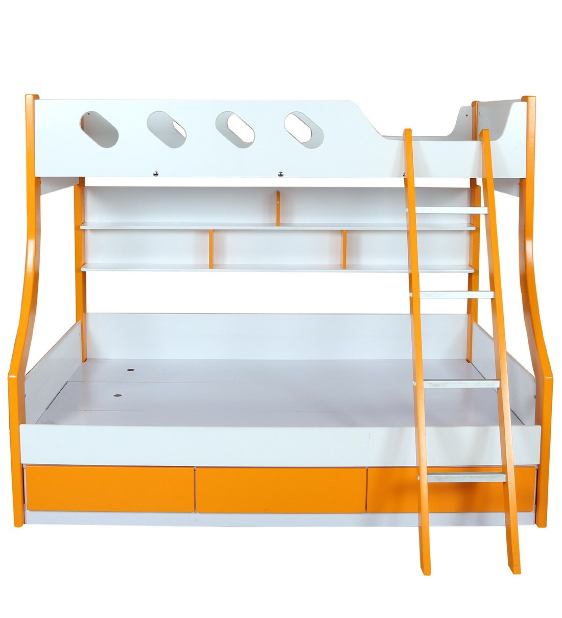 Buy Deccan Bunk Bed in Orange Colour by HomeTown Online Standard Bunk