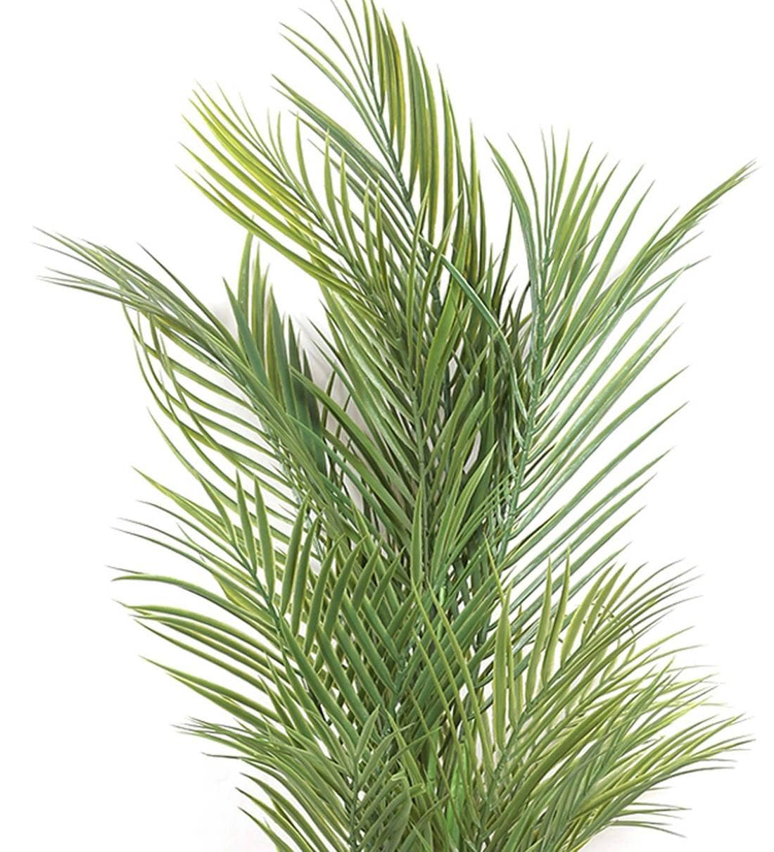 Buy Green 4 Branches Decorative Artificial Arica Floor Plant without Pot by Fourwalls Online