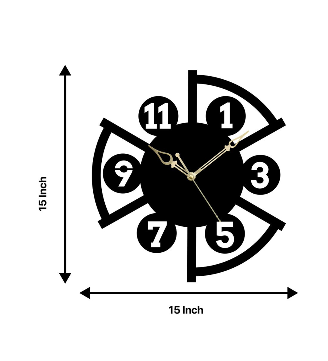 Buy Decorative Iron Wall Clock By The Next Decor Online Modern Wall