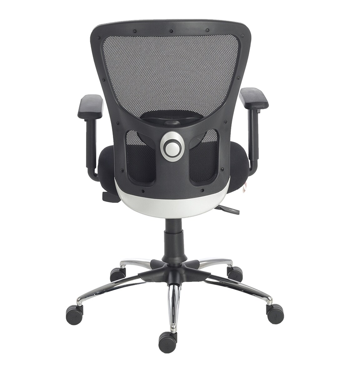 Define ergonomic chair in black colour by outlet durian