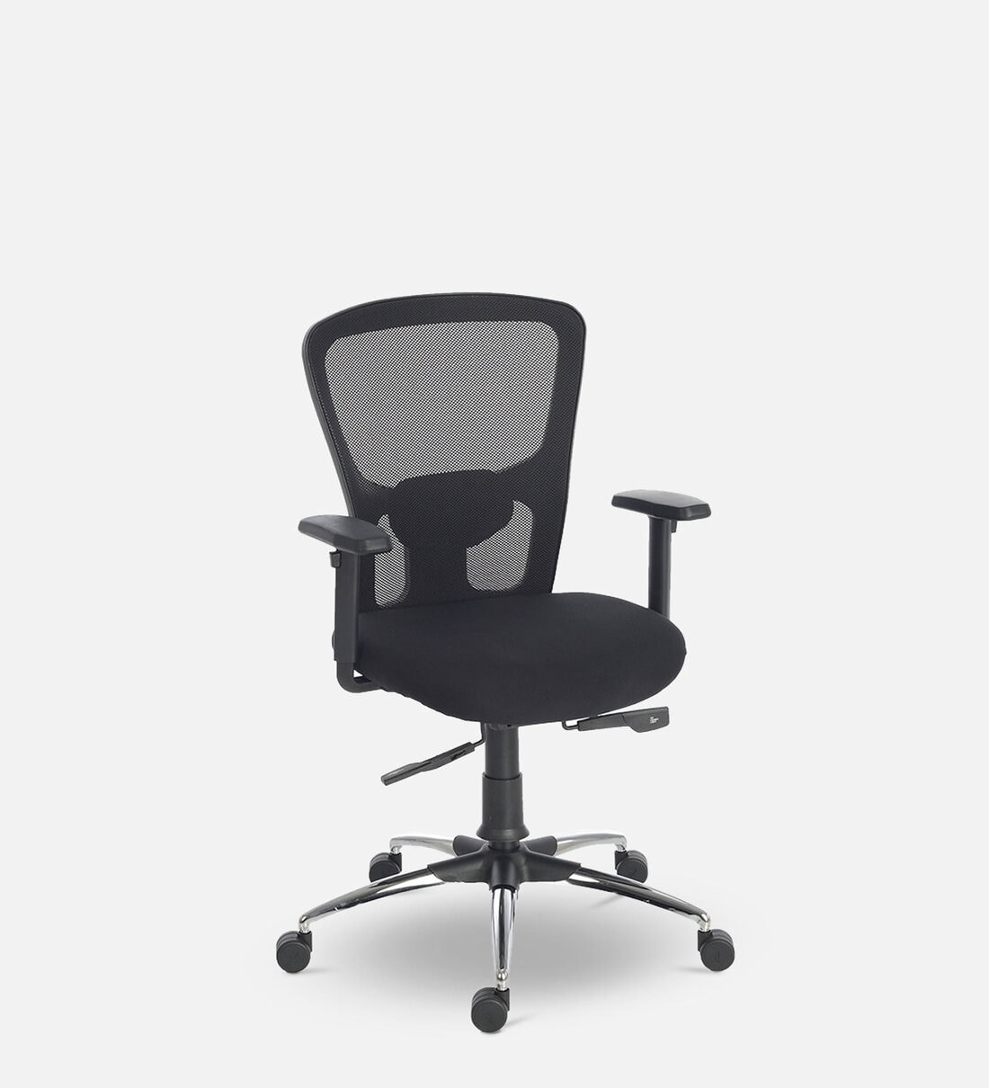 Buy Define Medium Back Ergonomic Chair in Black Colour by Durian Online - Mid Back Ergonomic 