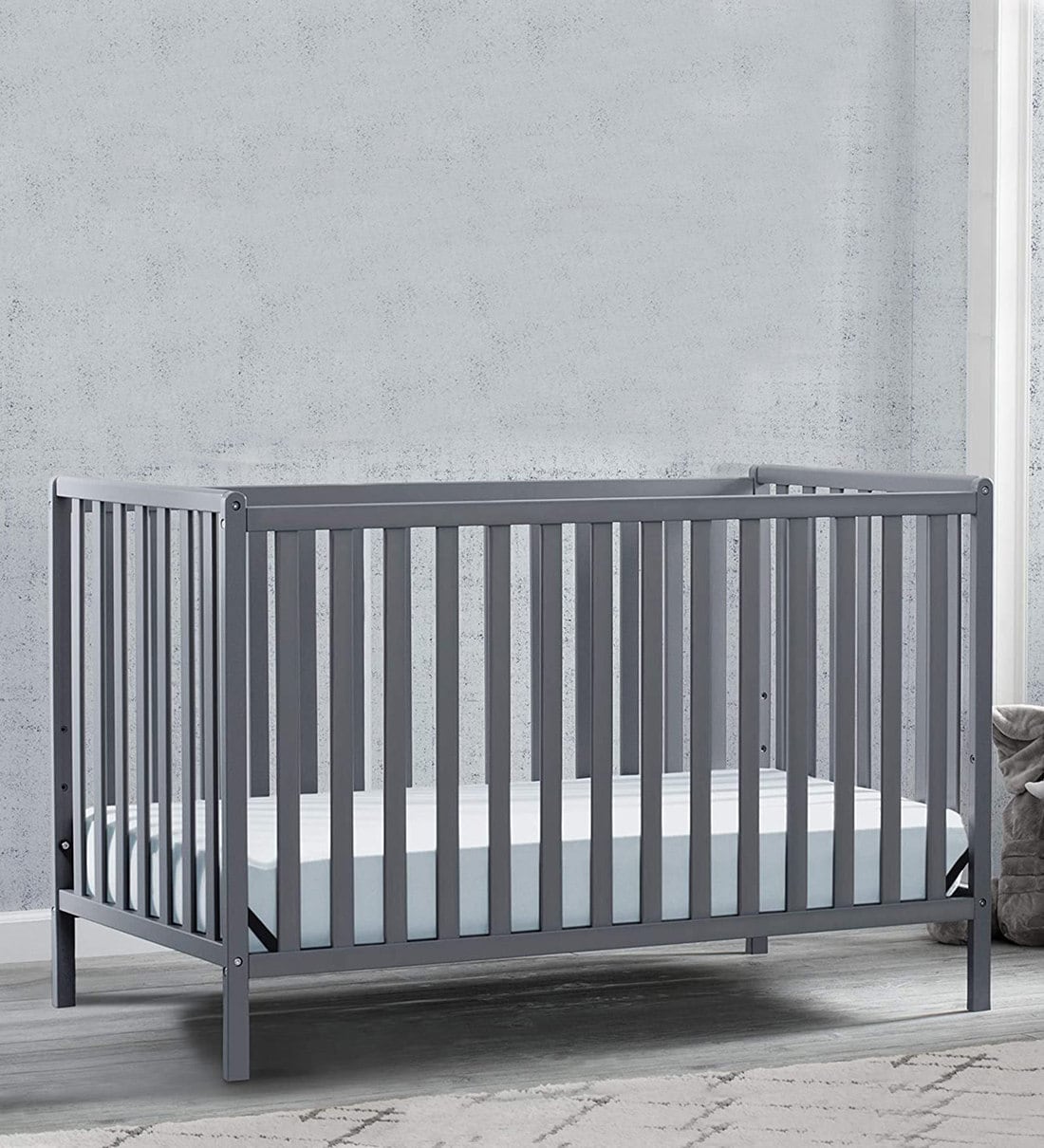 grey baby cribs