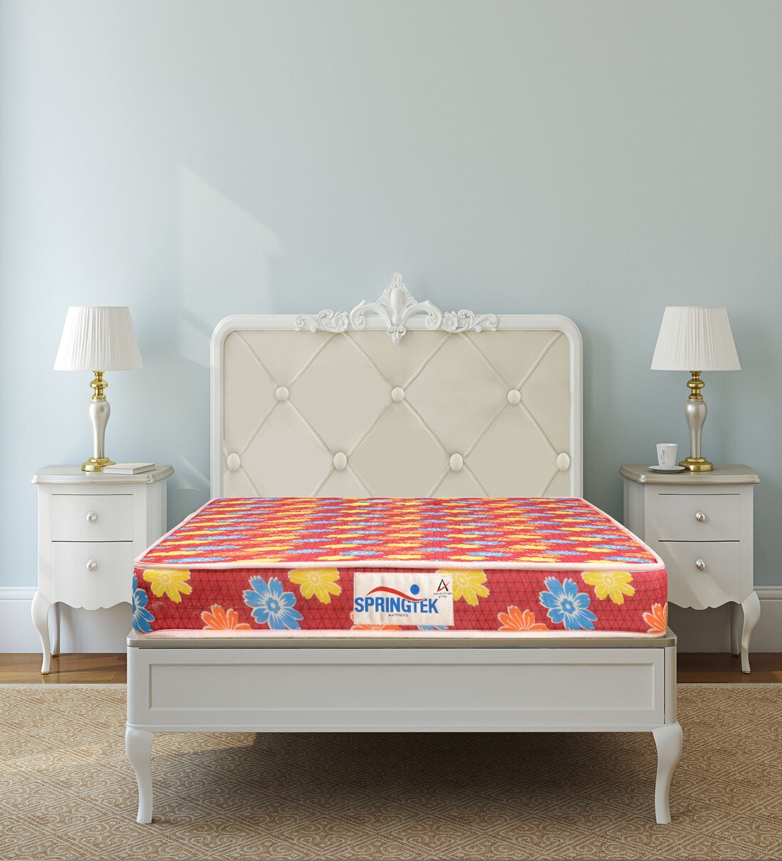 Buy Deluxe Flora Single Bed Back Support 78x35x4 Inch Coir & Foam