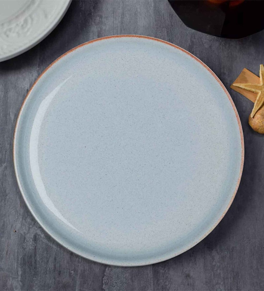 Denby Heritage  Light Blue Stoneware  1 Pc Dinner Plate