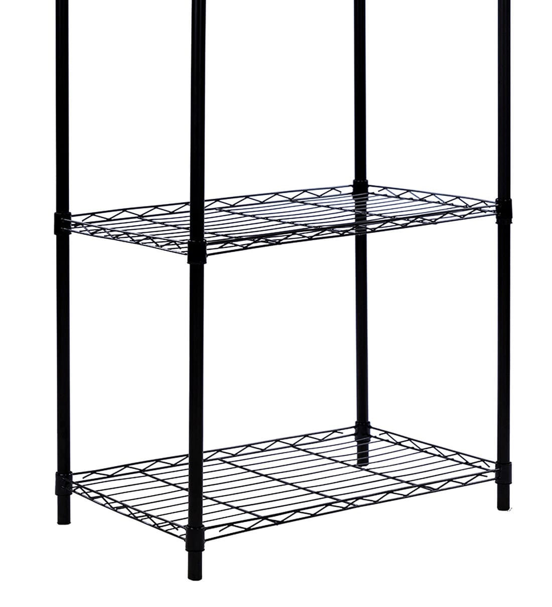 Buy Denham 5 Shelf Metal Kitchen Racks Black Colour by Tunehome Online Microwave Stand