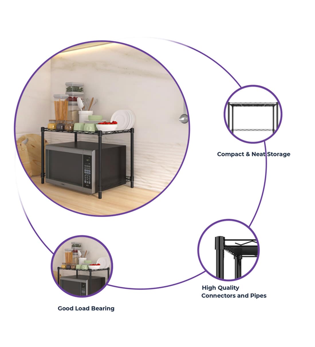 Pepperfry deals microwave stand