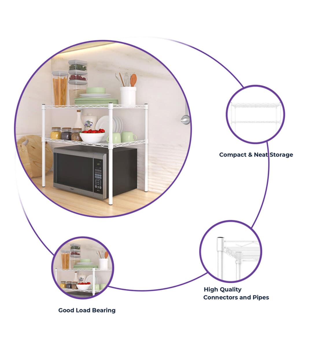 Pepperfry deals microwave stand