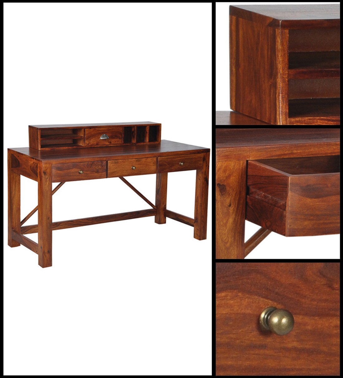 Buy Bothell Study & Laptop Table in Honey Oak Finish By Woodsworth