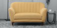 Delfina 2 Seater Sofa in Camel Yellow Colour